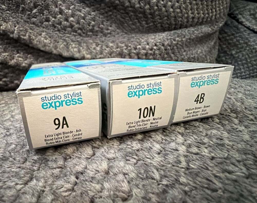 New- Kenra Express 10 Minute Permanent Hair Color Bundle 9A 10N 4B